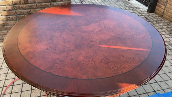 補修例　高級家具　テーブル