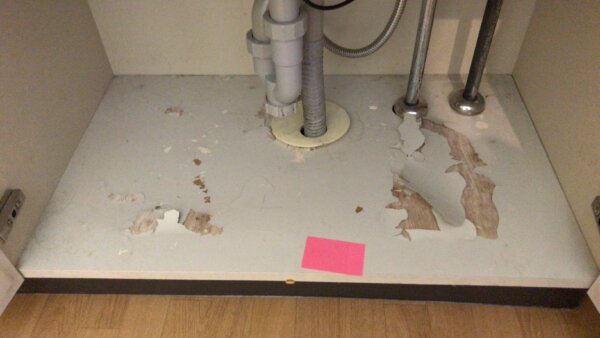 補修例　洗面台底板