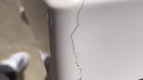 補修例　人工大理石　洗面台