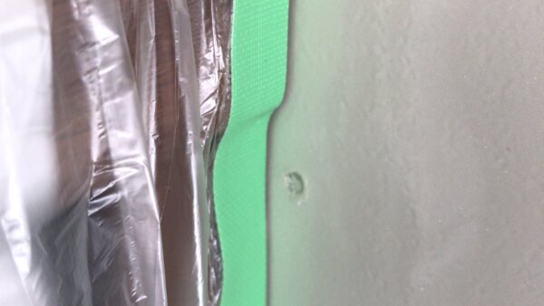 補修例　キッチンパネル　鏡面